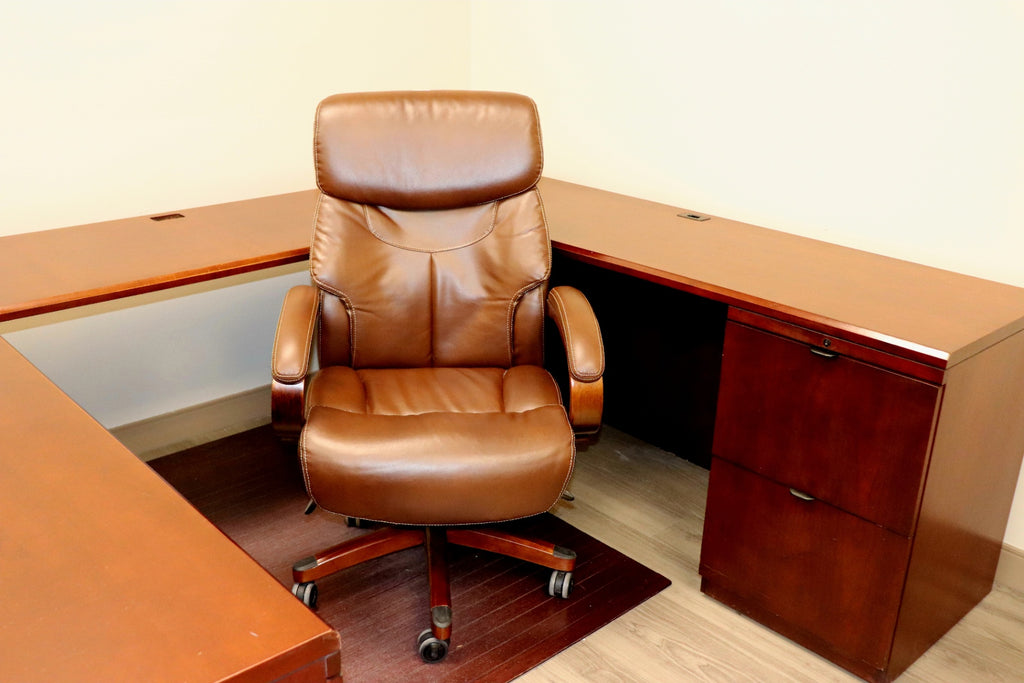 La-Z-Boy Leather Office Chair Excellent Condition