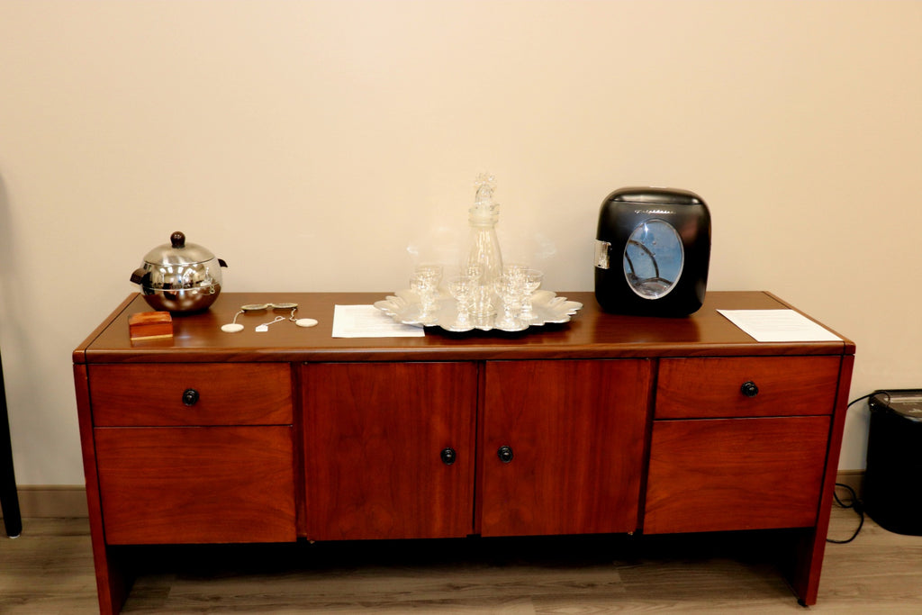 Vintage Kimball Mid-Century Walnut Executive Credenza
