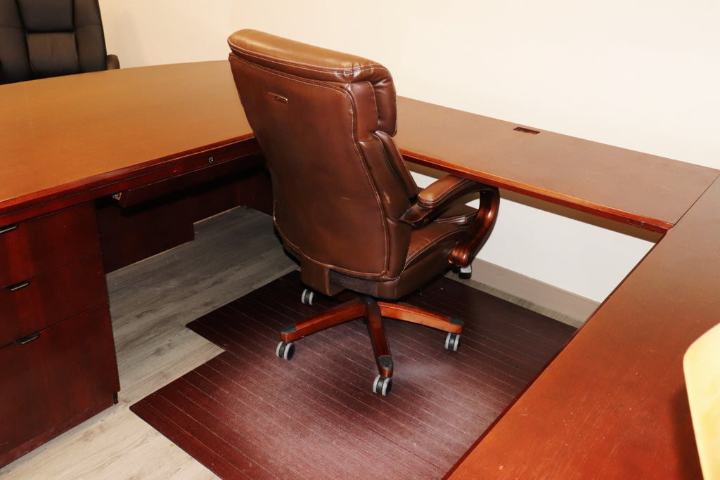 EXECUTIVE SHOWROOM SUITE  OFS Indiana Heritage Cherry Wood U-Desk