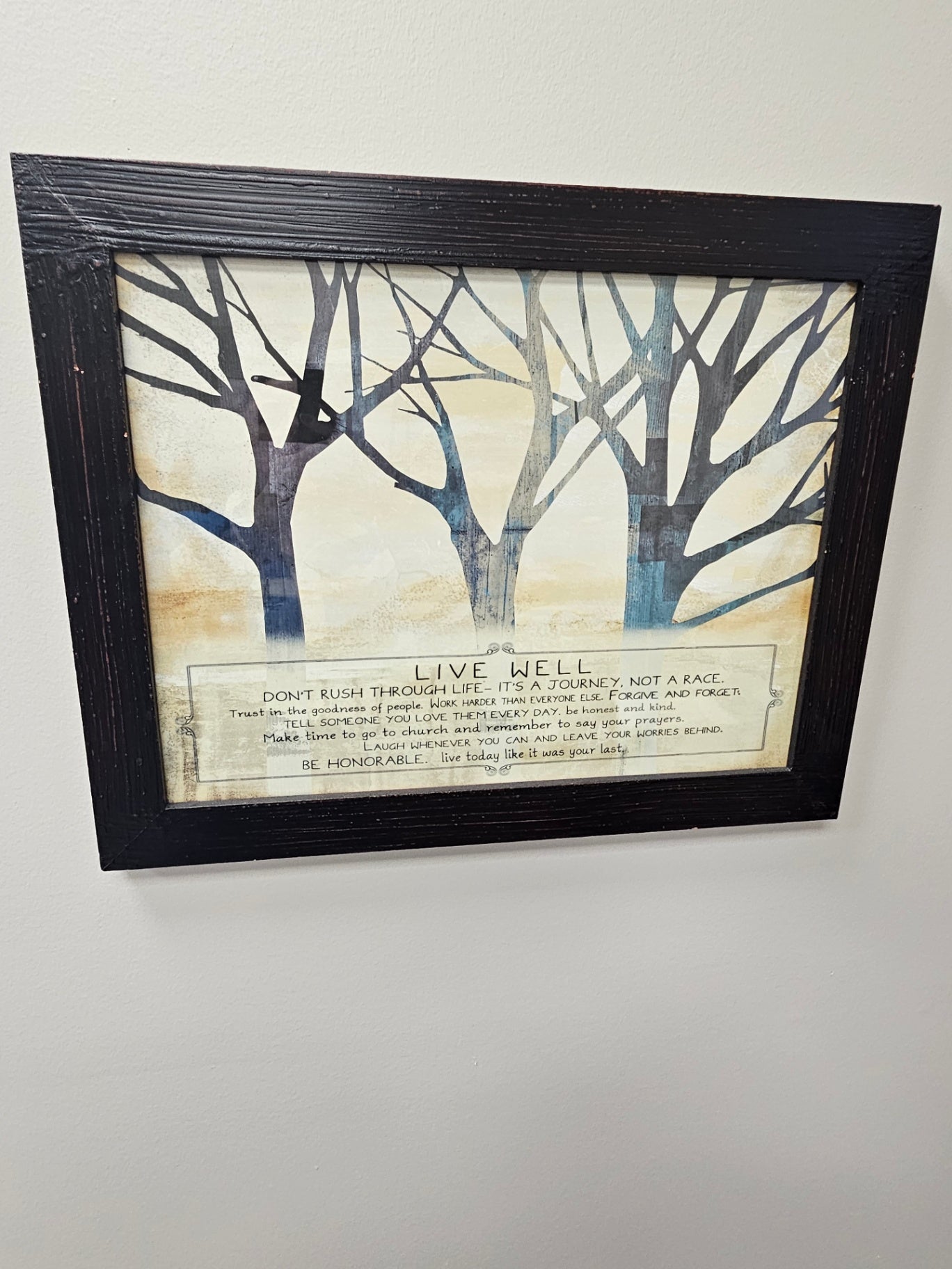Motivational Art Black Frame