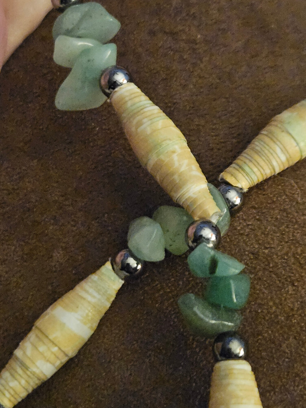 Handcrafted Haitian Mixed-Media Necklace