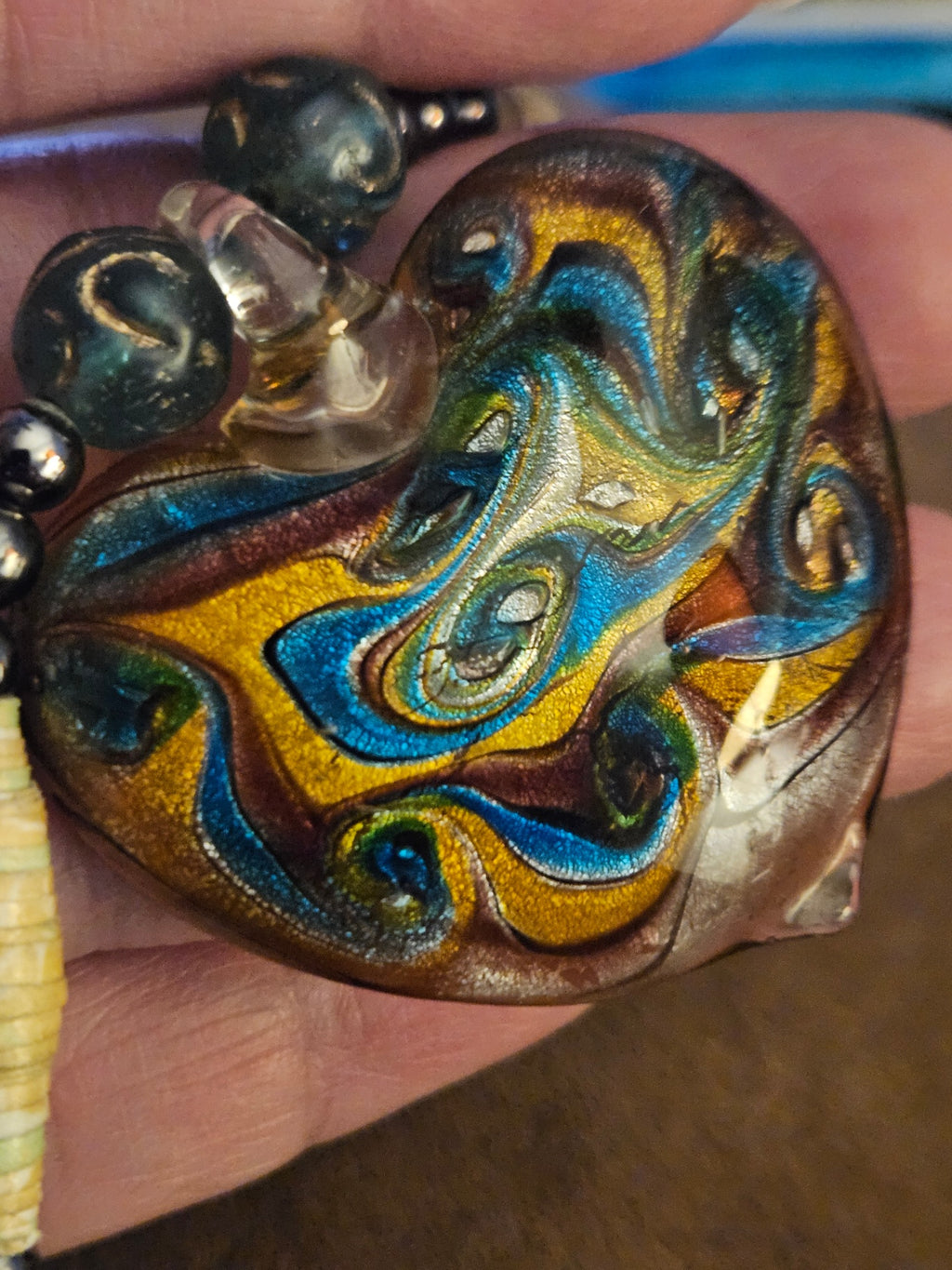 Handcrafted Haitian Mixed-Media Necklace