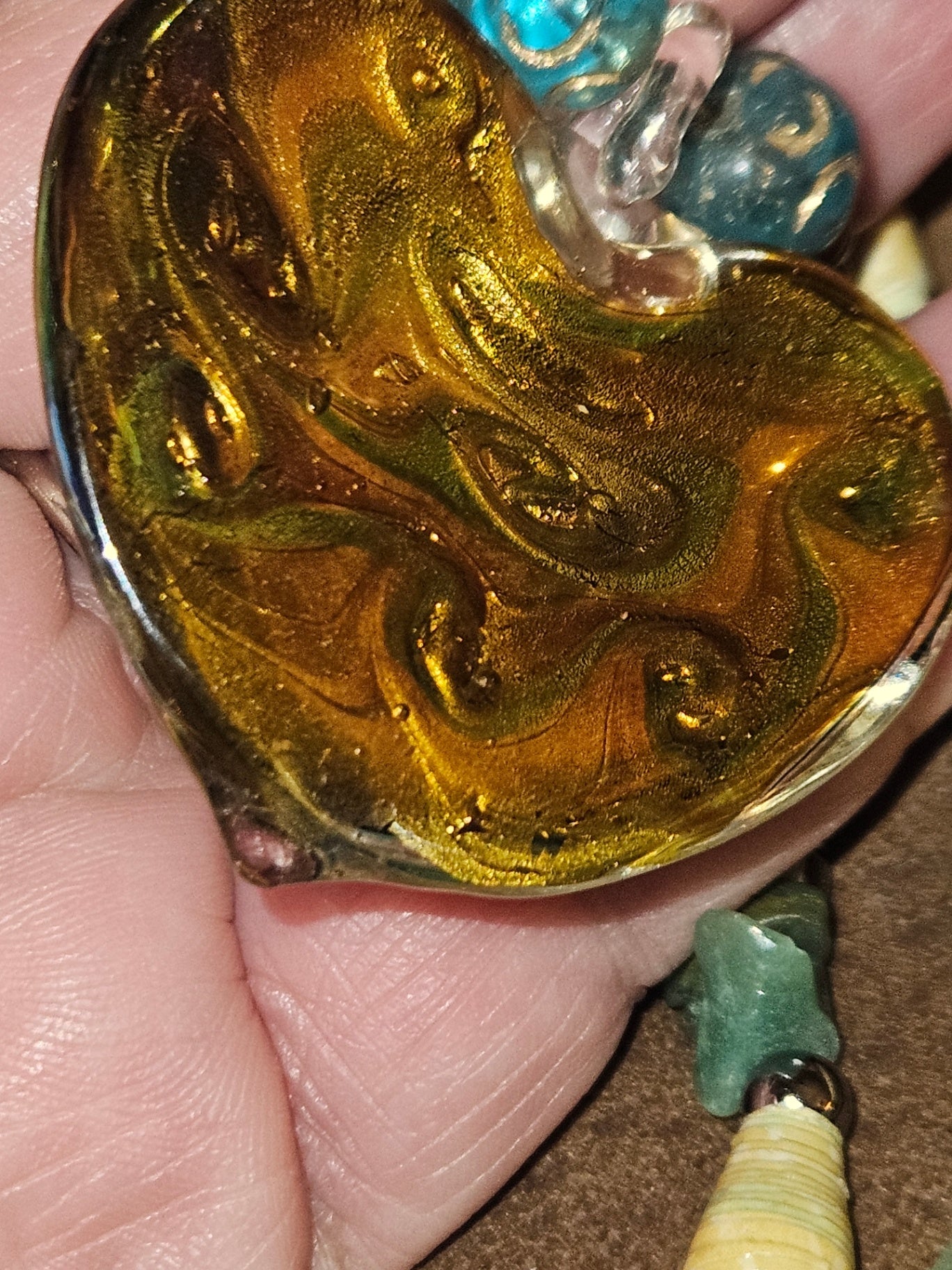 Handcrafted Haitian Mixed-Media Necklace