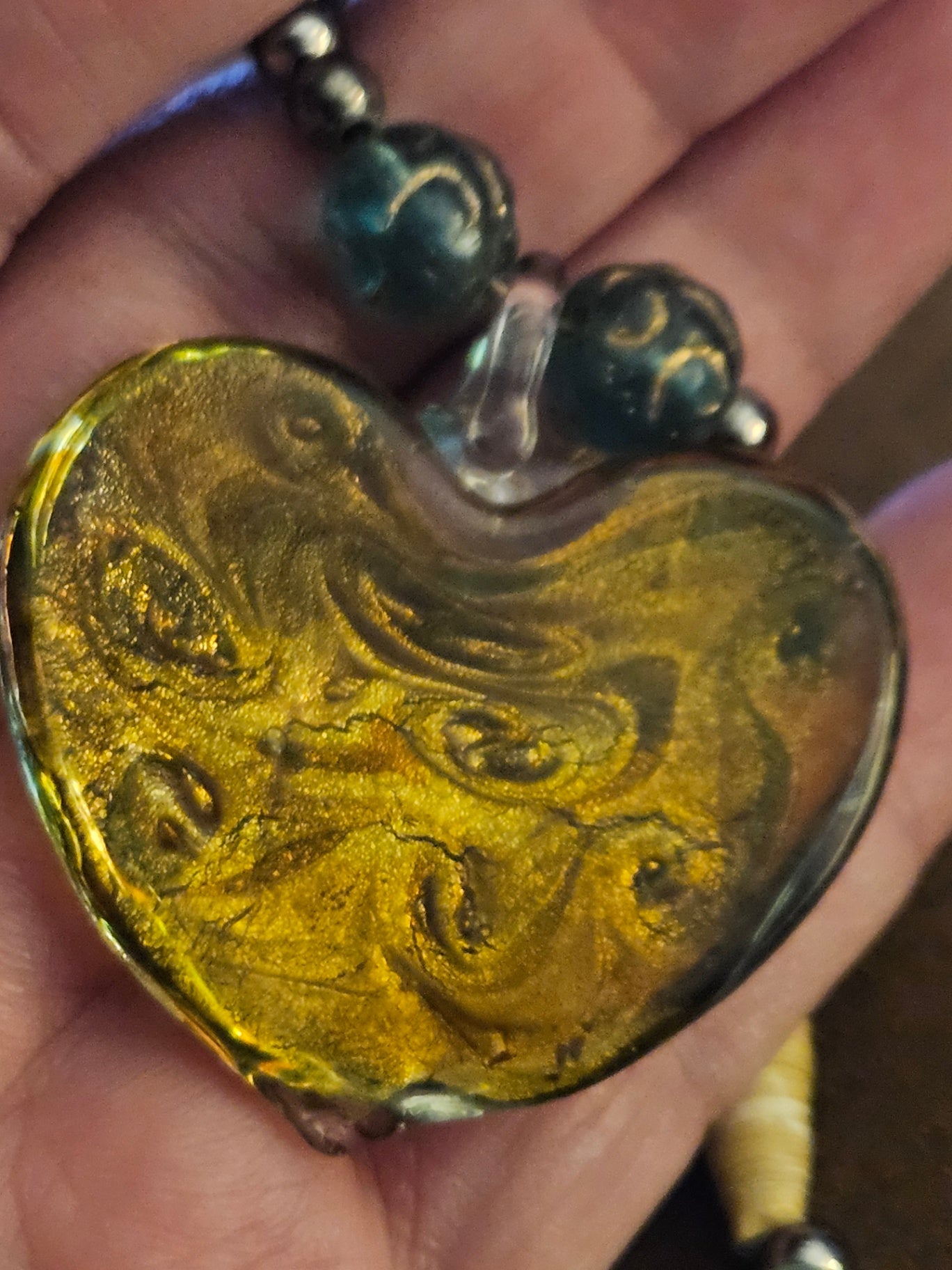 Handcrafted Haitian Mixed-Media Necklace