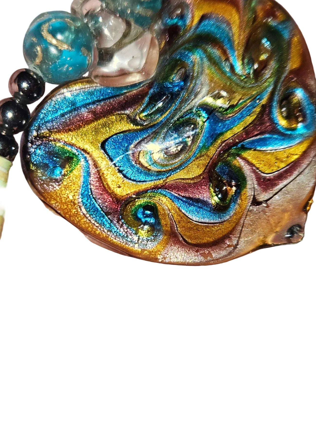 Handcrafted Haitian Mixed-Media Necklace