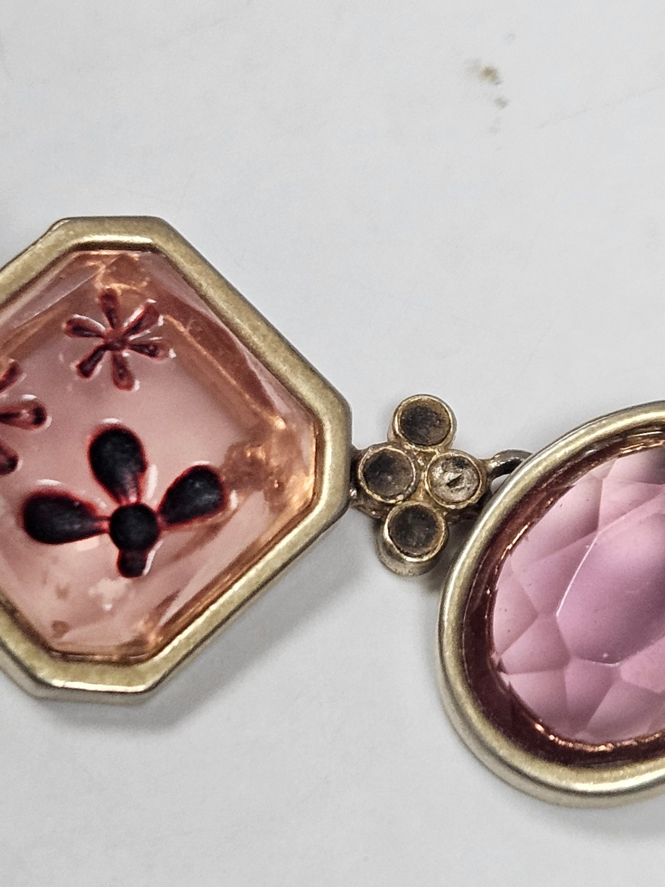 VINTAGE "FOUR-COLOR GLOW" TRANSFORMING BRACELET  Era: Circa 1950s-1960s Mid- Century European Costume Design