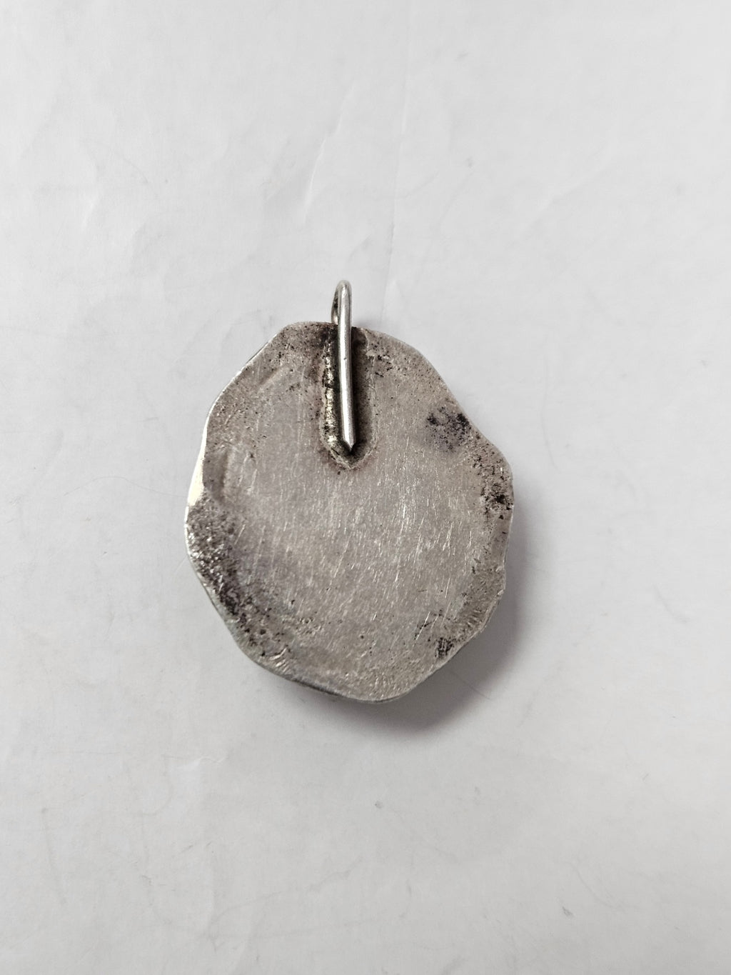 Vintage Southwestern Sterling Silver & Sky-Blue Turquoise Pendant