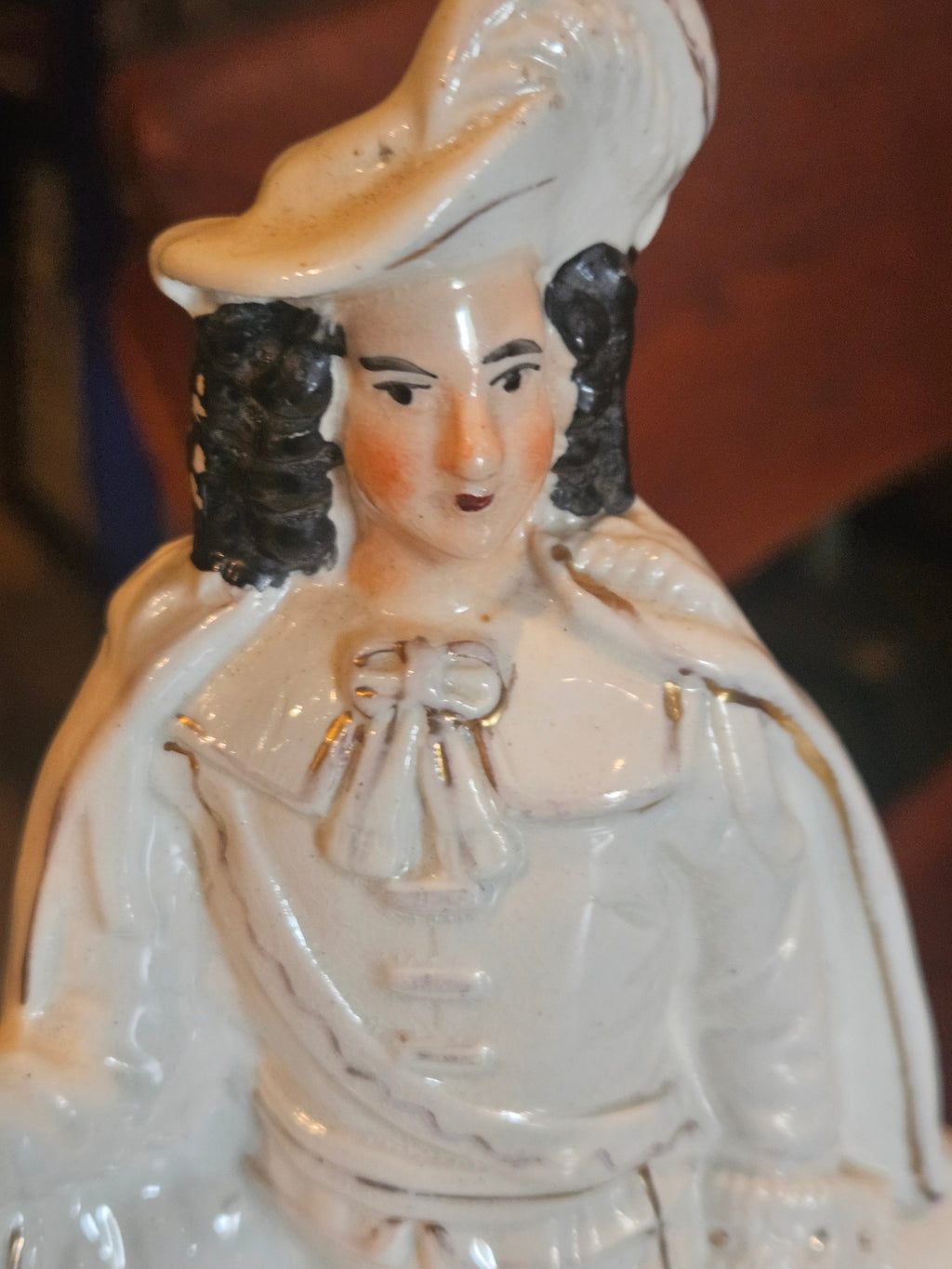 Rare Confronting Pair of Antique English Staffordshire Equestrian Figures c. 1870
