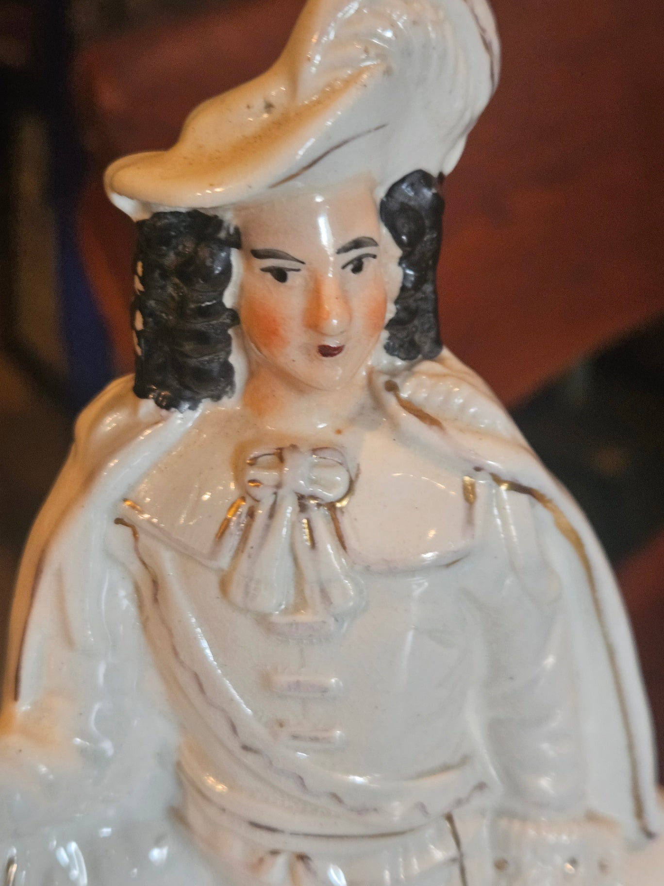 Rare Confronting Pair of Antique English Staffordshire Equestrian Figures c. 1870