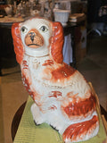 Antique 19th-Century English Staffordshire "Russet" Spaniel c. 1860-1880