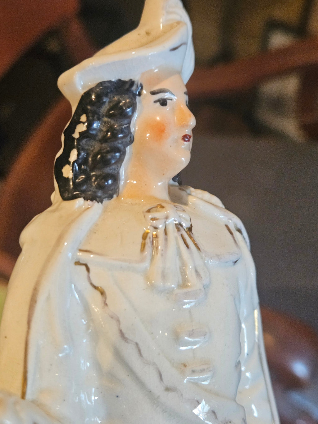 Rare Confronting Pair of Antique English Staffordshire Equestrian Figures c. 1870