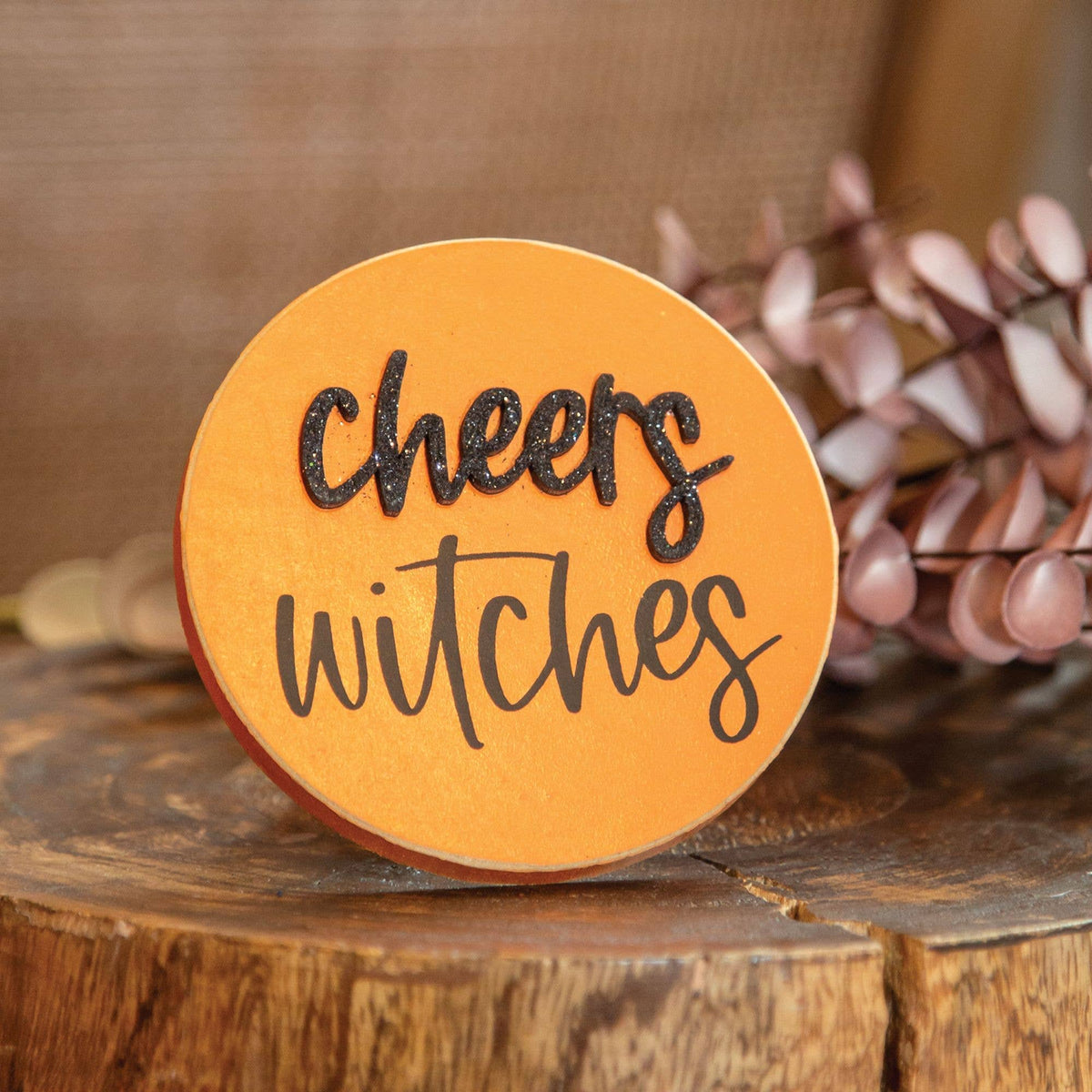 Cheers Witches Circle Easel Sign