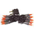 Orange Light Strand Black Cord - 20 Ct