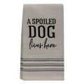 A Spoiled Dog Lives Here Dish Towel