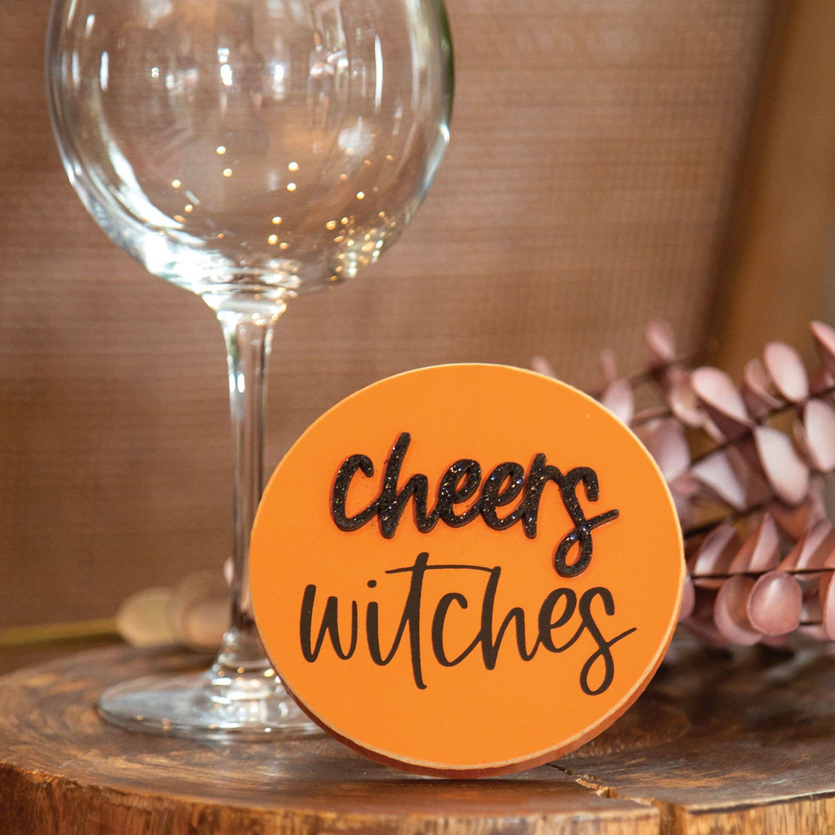 Cheers Witches Circle Easel Sign