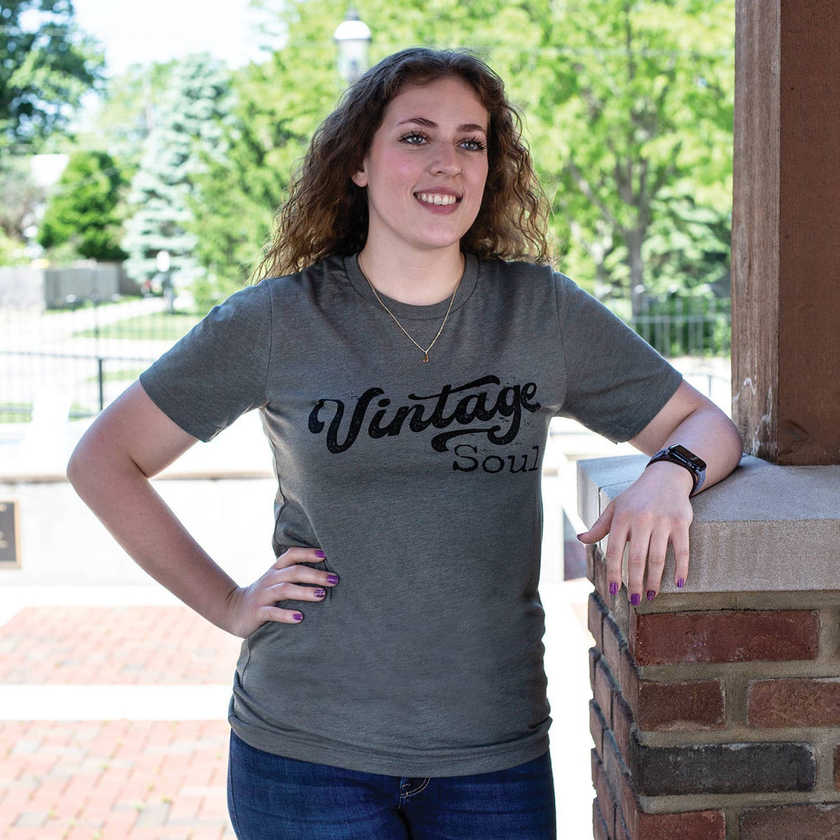 Vintage Soul T-Shirt - Heather Military - Medium