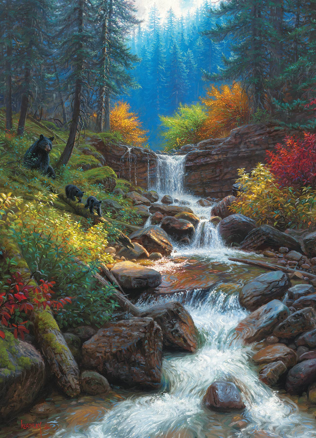 Mountain Cascade 1000-Piece Cobble Hill Puzzle