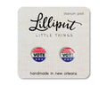 Vote Earrings // Red White and Blue // Patriotic