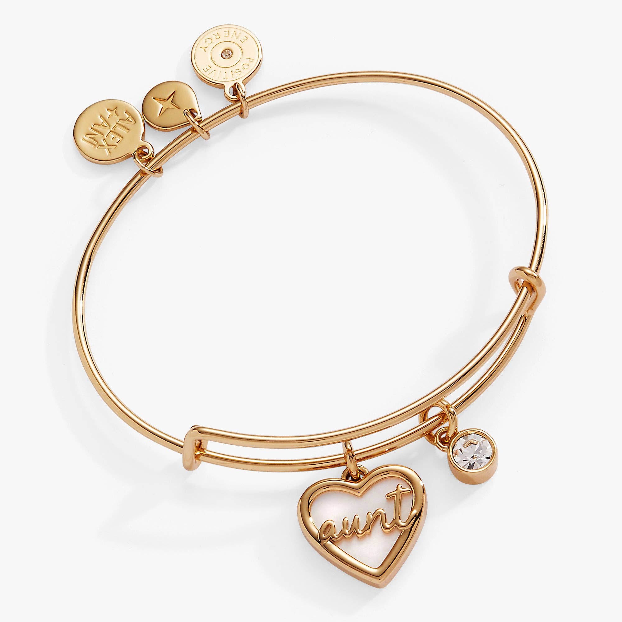 Aunt Mother of Pearl Bangle: Gold
