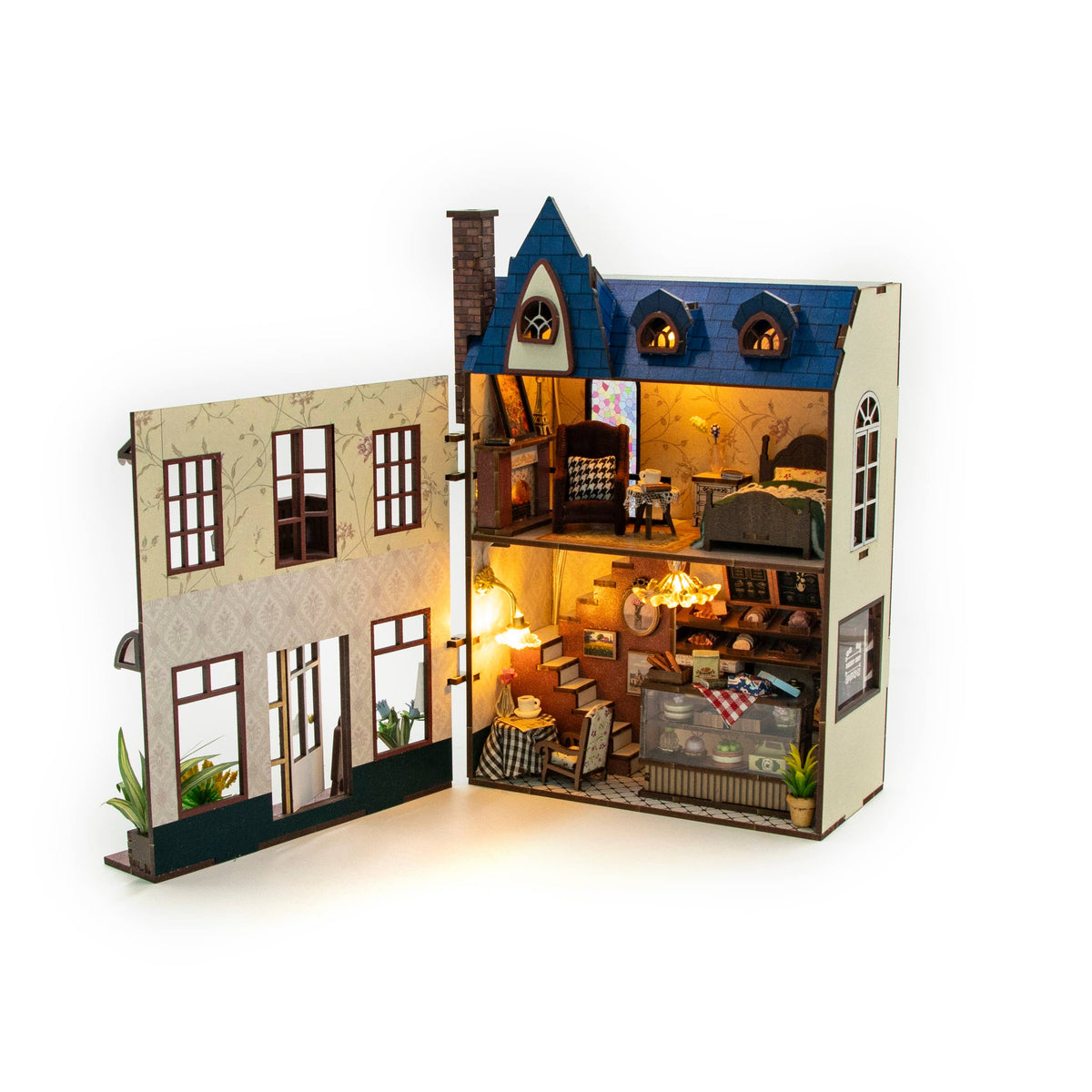 DIY Miniature House Kit: Golden Bakehouse