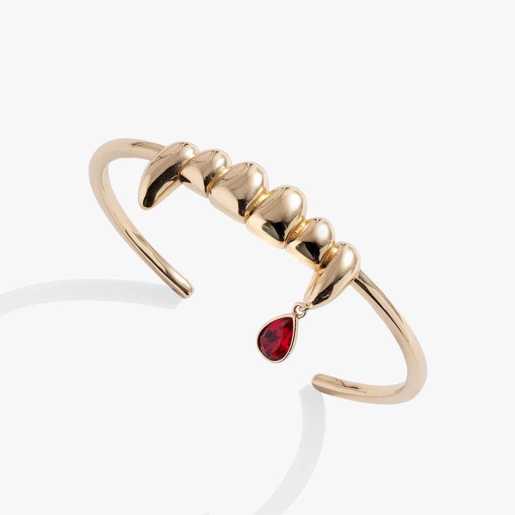 Vampire Teeth Fangs Cuff: Gold