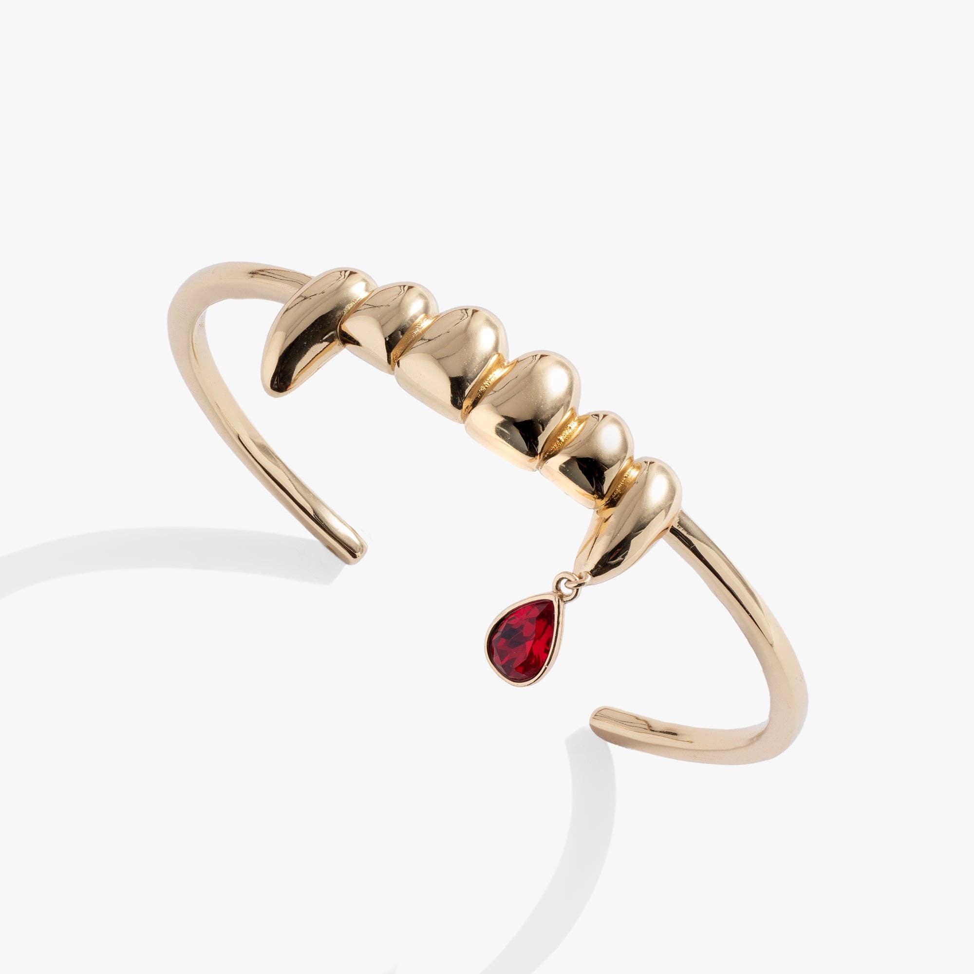 Vampire Teeth Fangs Cuff: Gold