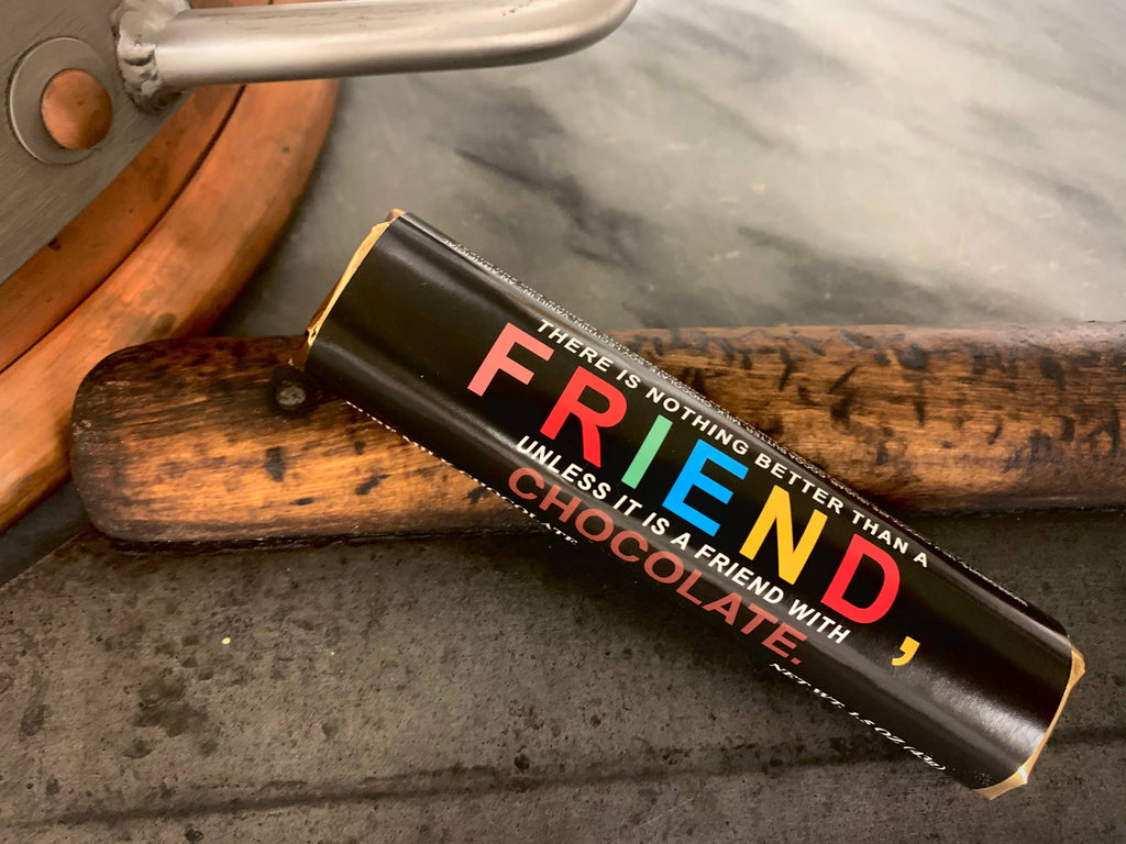 -Chocolate Bar “Friends” Milk W/ Gold Foil Wrapper ☀️