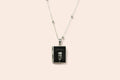 Edgar Allen Poe Book Locket Necklace Literary Gift: Stainless Steel