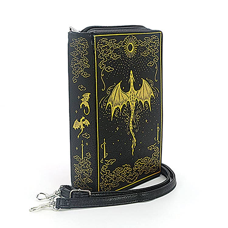 ROMANTASY DRAGON BOOK CLUTCH BAG