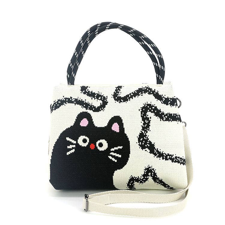 2 PCS handheld black cat  bag