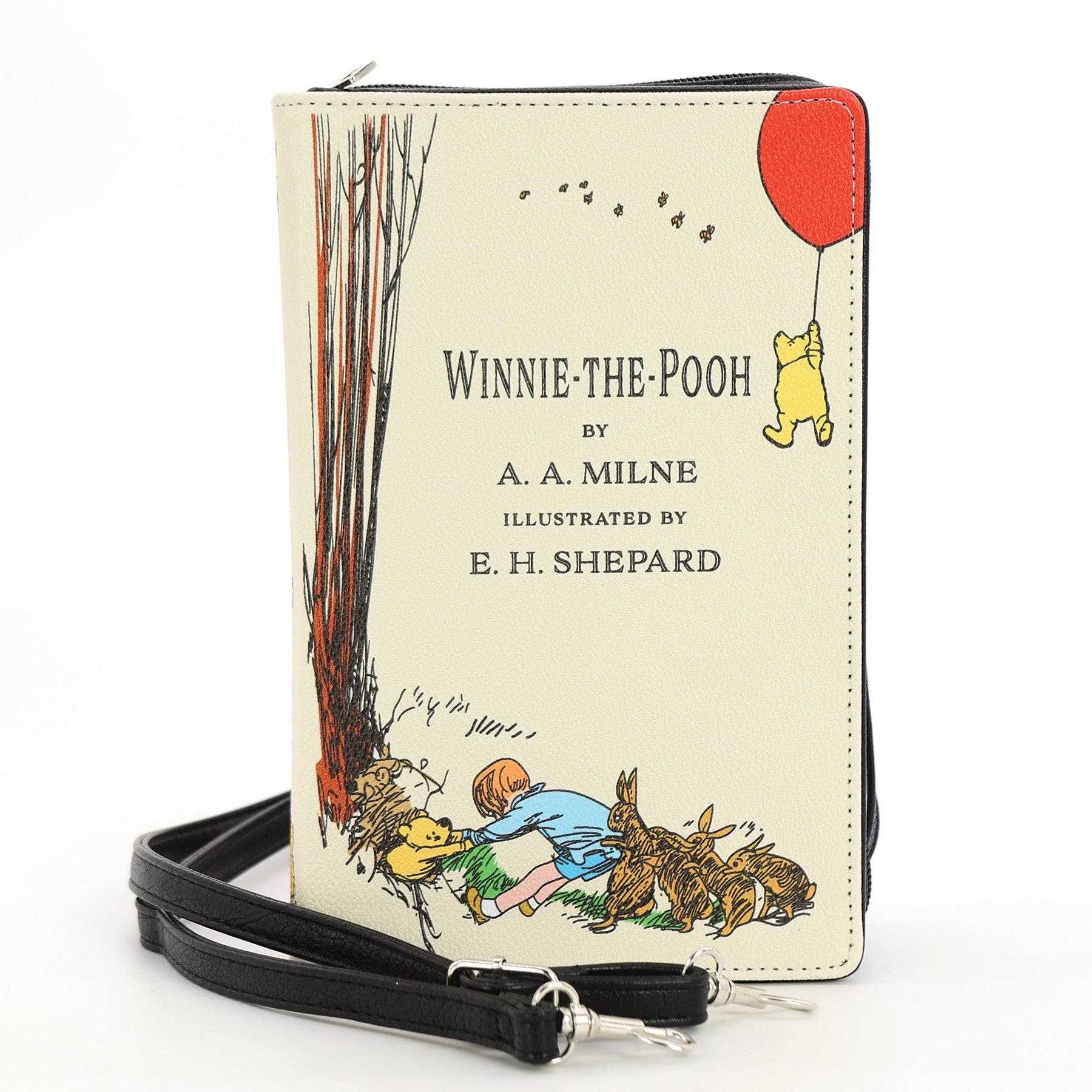Winnie the Pooh Book Clutch Bag in Vinyl: GREEN