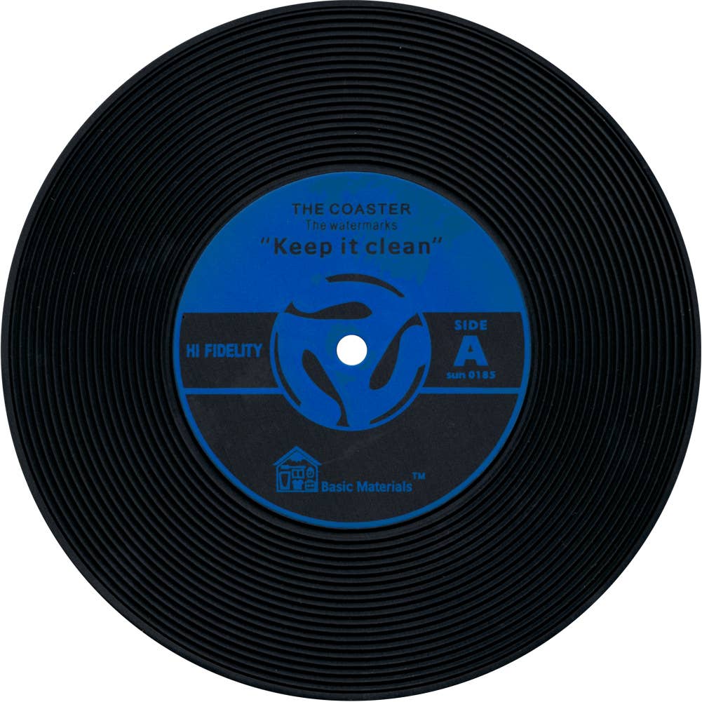 LP Vinyl Record Coasters 4 COLORS - DJ Music Retro Gift POP: Yellow