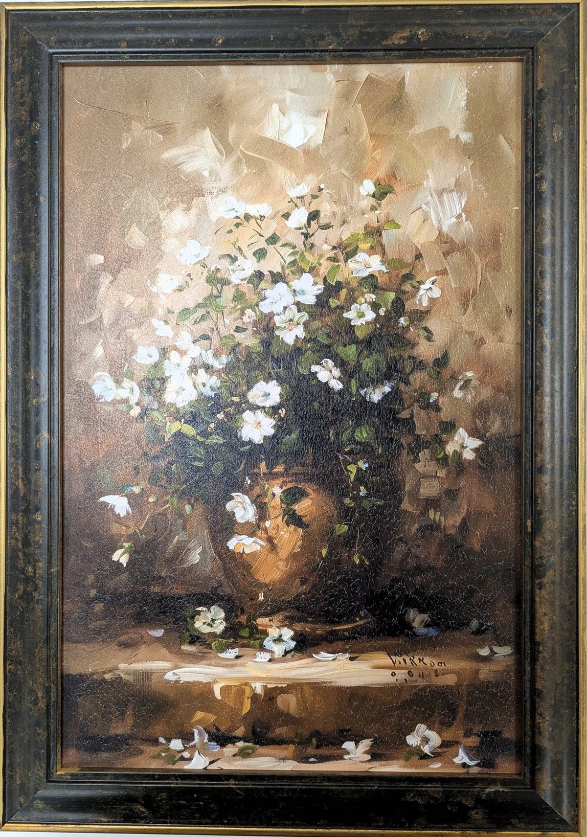 Flowers in Copper Vase – Vintage Wall Art: SPECIAL / 10" x 8"