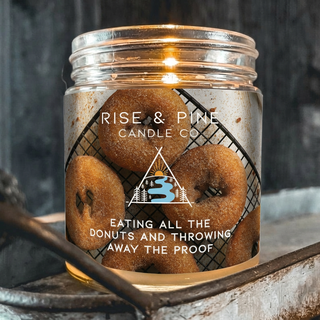Cinnamon Sugar Donuts Soy Wax Candle -9oz