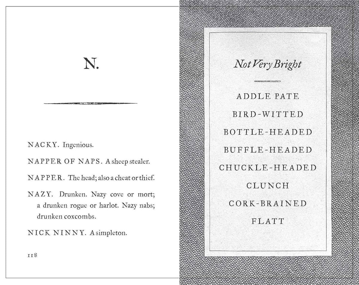A Pocket Dictionary of the Vulgar Tongue