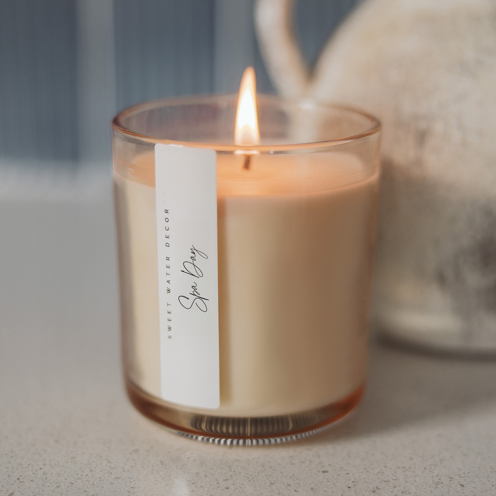 Spa Day 12 oz Soy Candle - Home Decor and Gifts