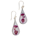 Purple Rain Flower Earrings