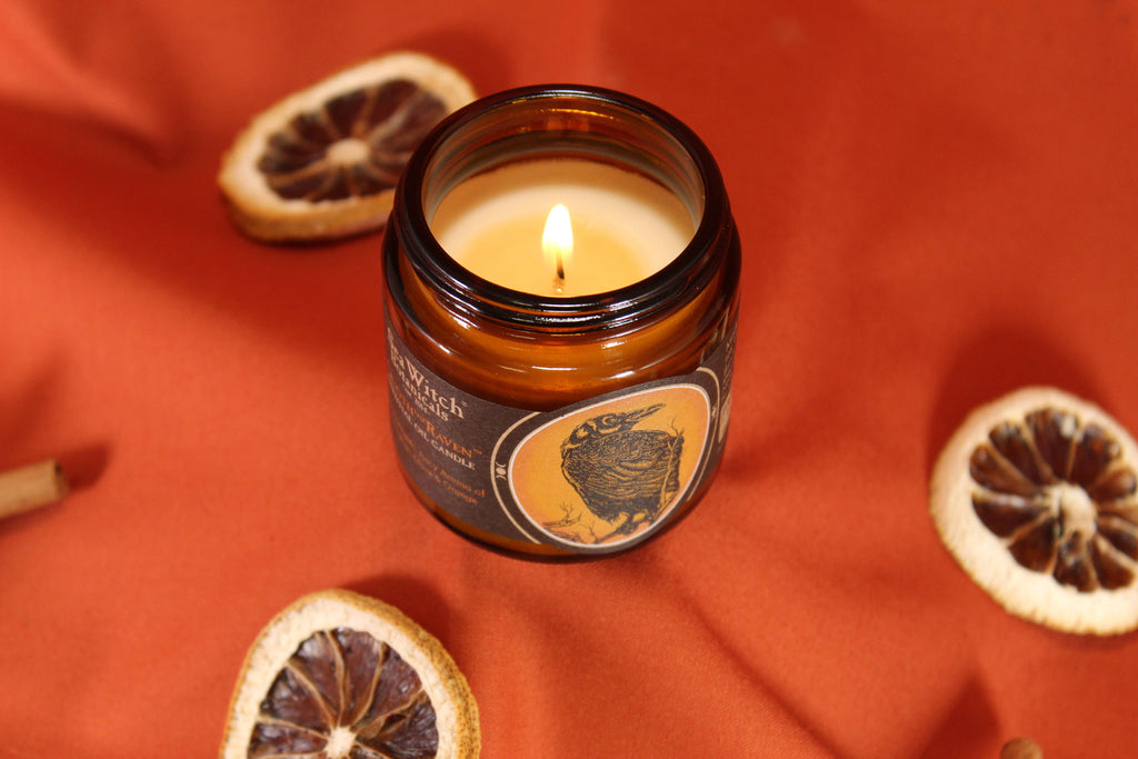 Soy Wax Candle with Cotton Wick - Quoth the Raven (3 oz)
