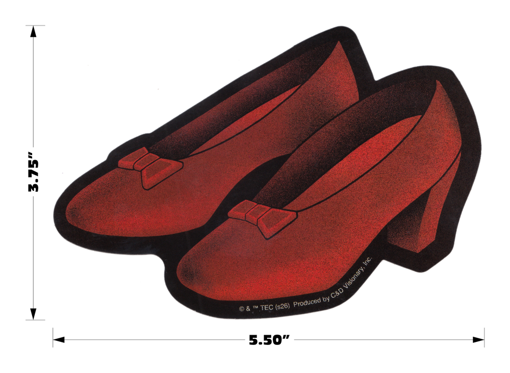 Sticker - Wizard Of Oz Ruby Slippers 1930s Fantasy Movie
