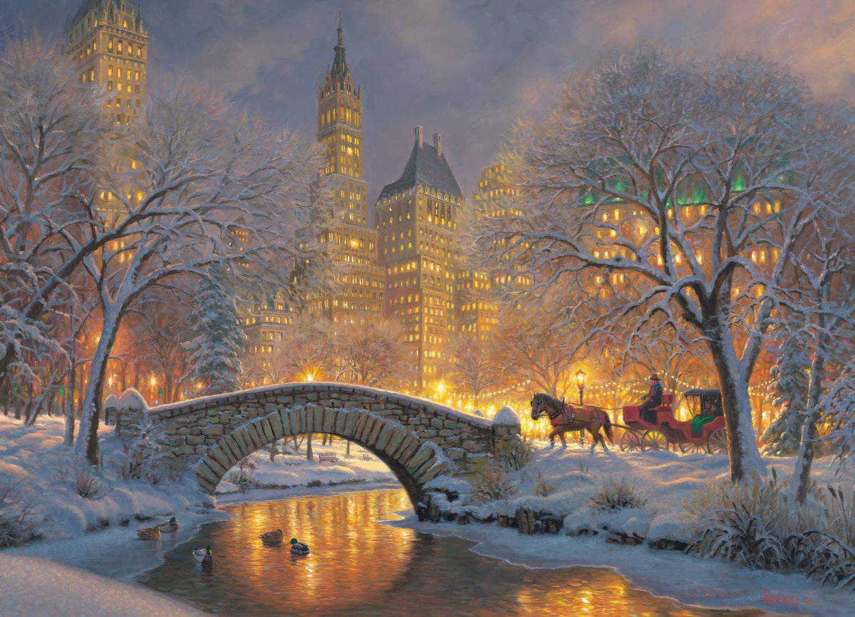 Winter in the Park 500-Piece Cobble Hill Puzzle