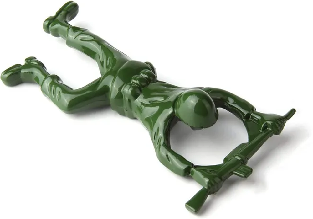 Bottle Opener - Green Army Man Metal Toy Soldier Bar Camping