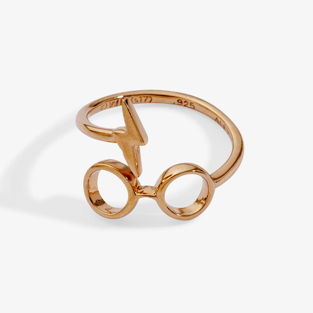 Harry Potter™ Glasses + Scar Ring Wrap: 14kt Gold Over Sterling Silver