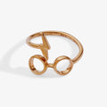 Harry Potter™ Glasses + Scar Ring Wrap: 14kt Gold Over Sterling Silver