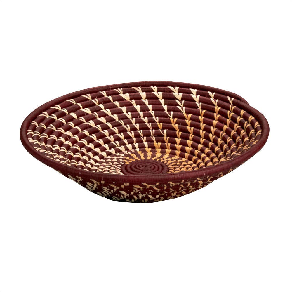 Burgundy Twist Basket