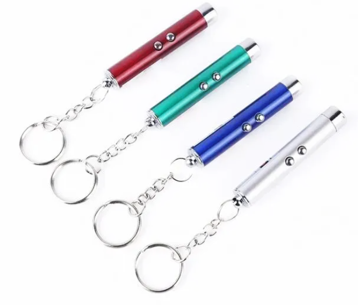 Keychain - Dual Light Red Laser And White LED