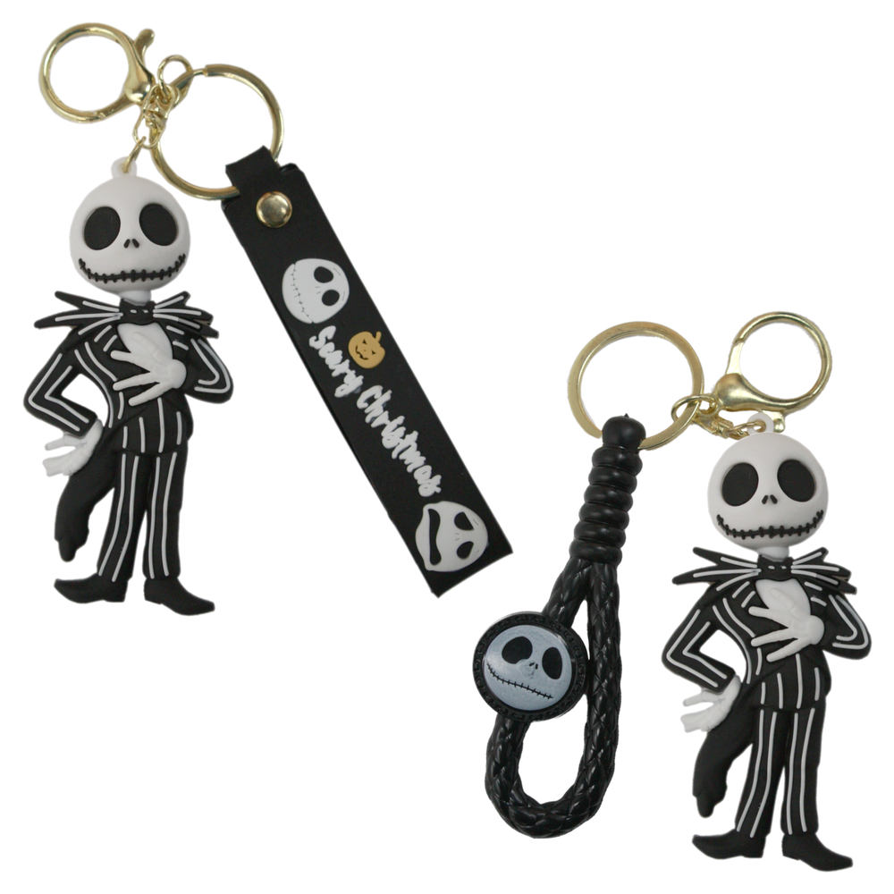 Keychain - Jack Skeleton Spooky Cute Christmas Halloween