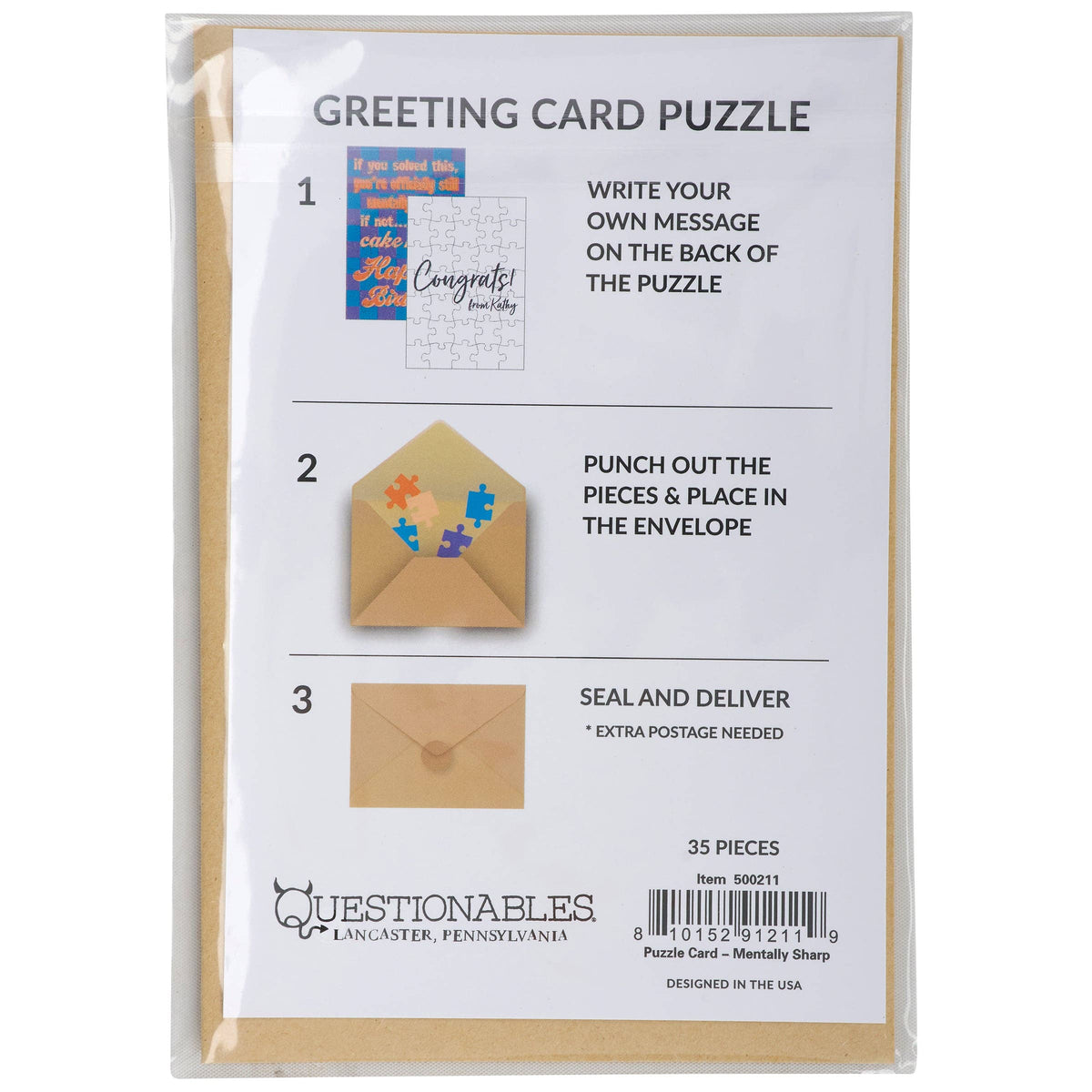 Officially Still Mentally Sharp Puzzle Card