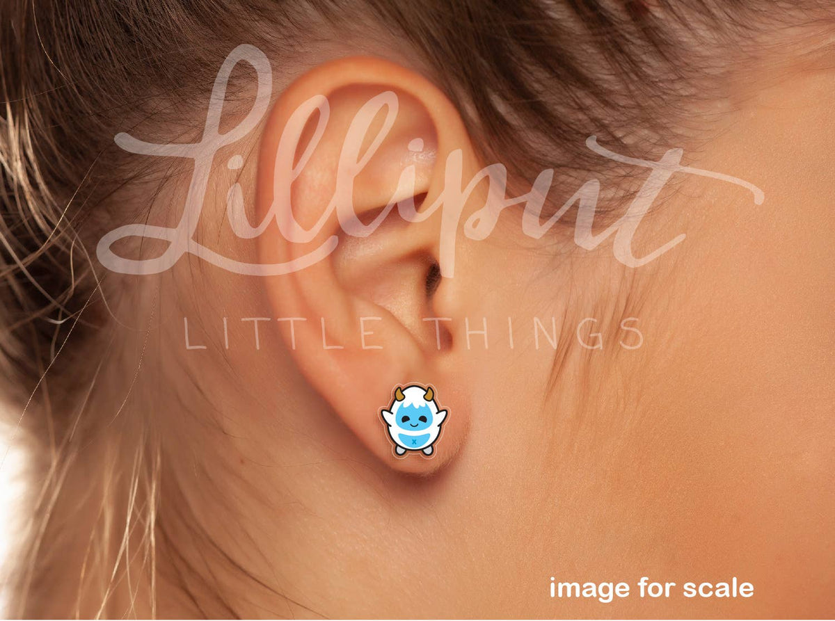 Yeti Earrings // Winter Earrings