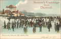 Sticker MI-665 Seasons Greetings from Detroit