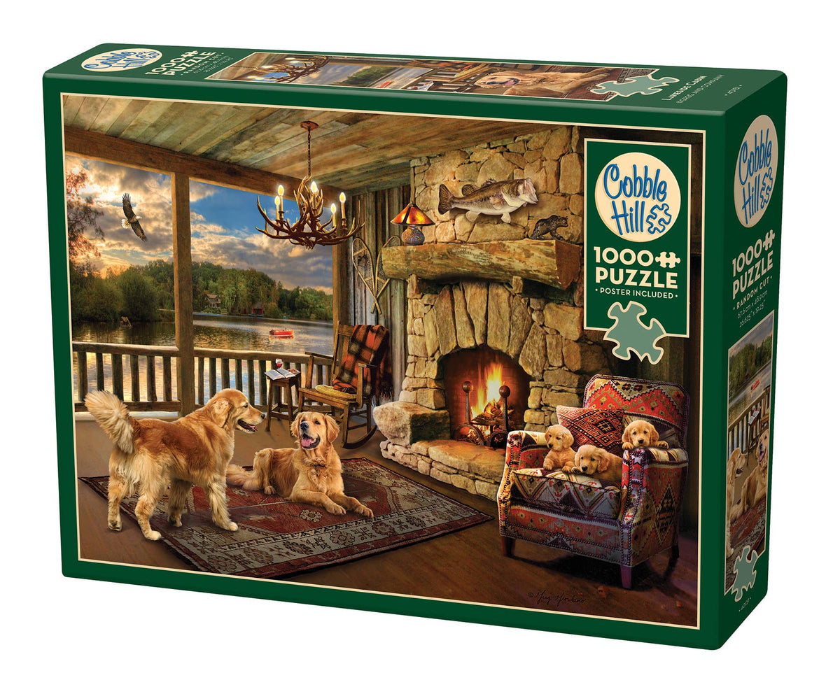Lakeside Cabin 1000-Piece Cobble Hill Puzzle